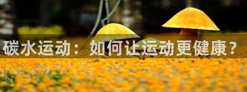 杏耀登陆：碳水运动：如何让运动更健康？